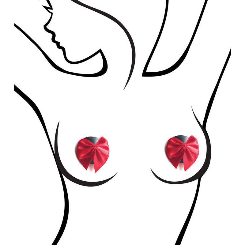 Sexy af - nipple couture bows - Product front view  | Flirtybay.com.au